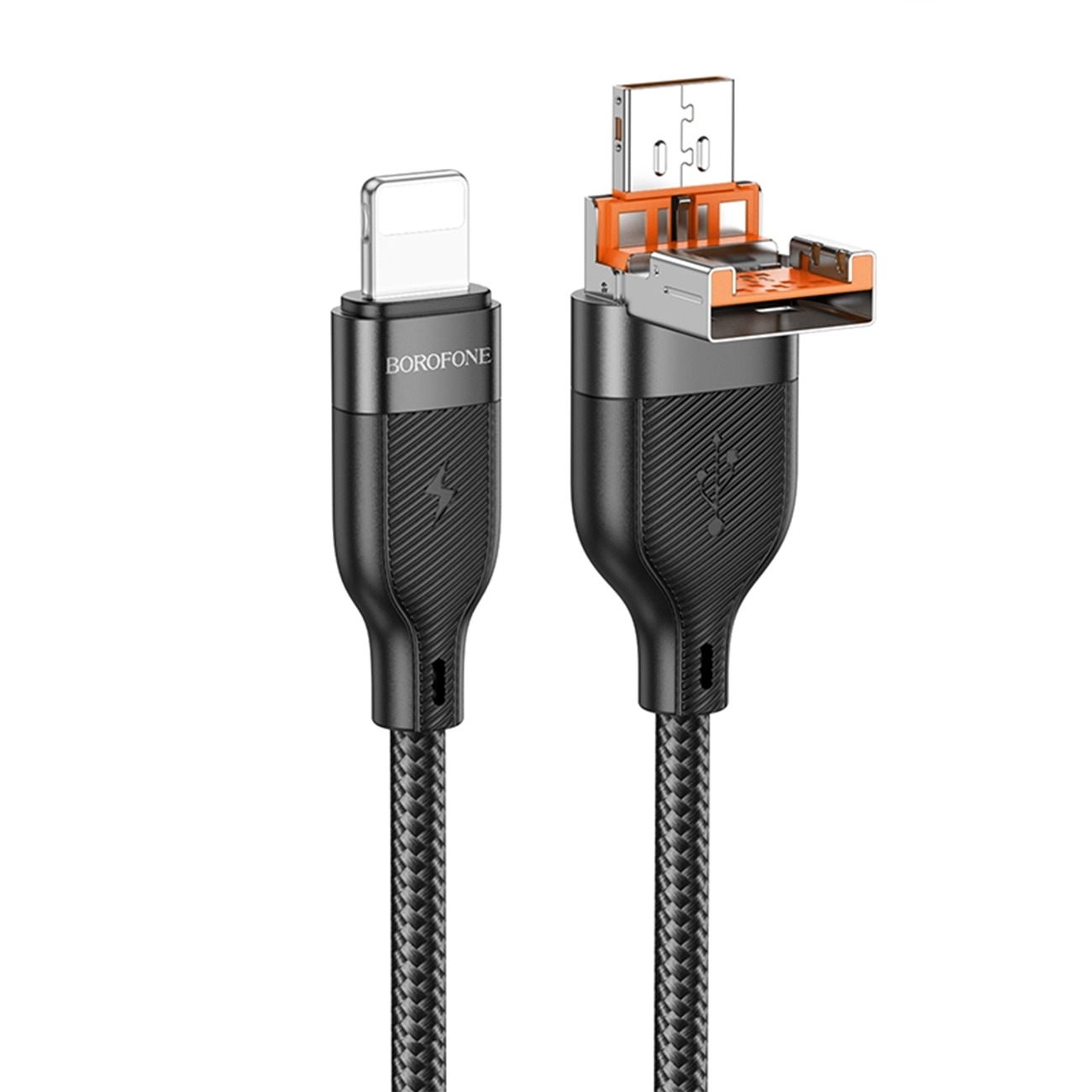 کابل شارژ سریع بروفون Brofone BU45 Lightning To USB-C Fast Charging Cable