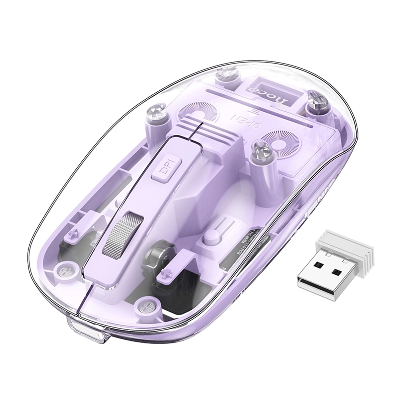 ماوس بی‌سیم وایرلس هوکو Hoco GM29 Wireless Mouse Purple