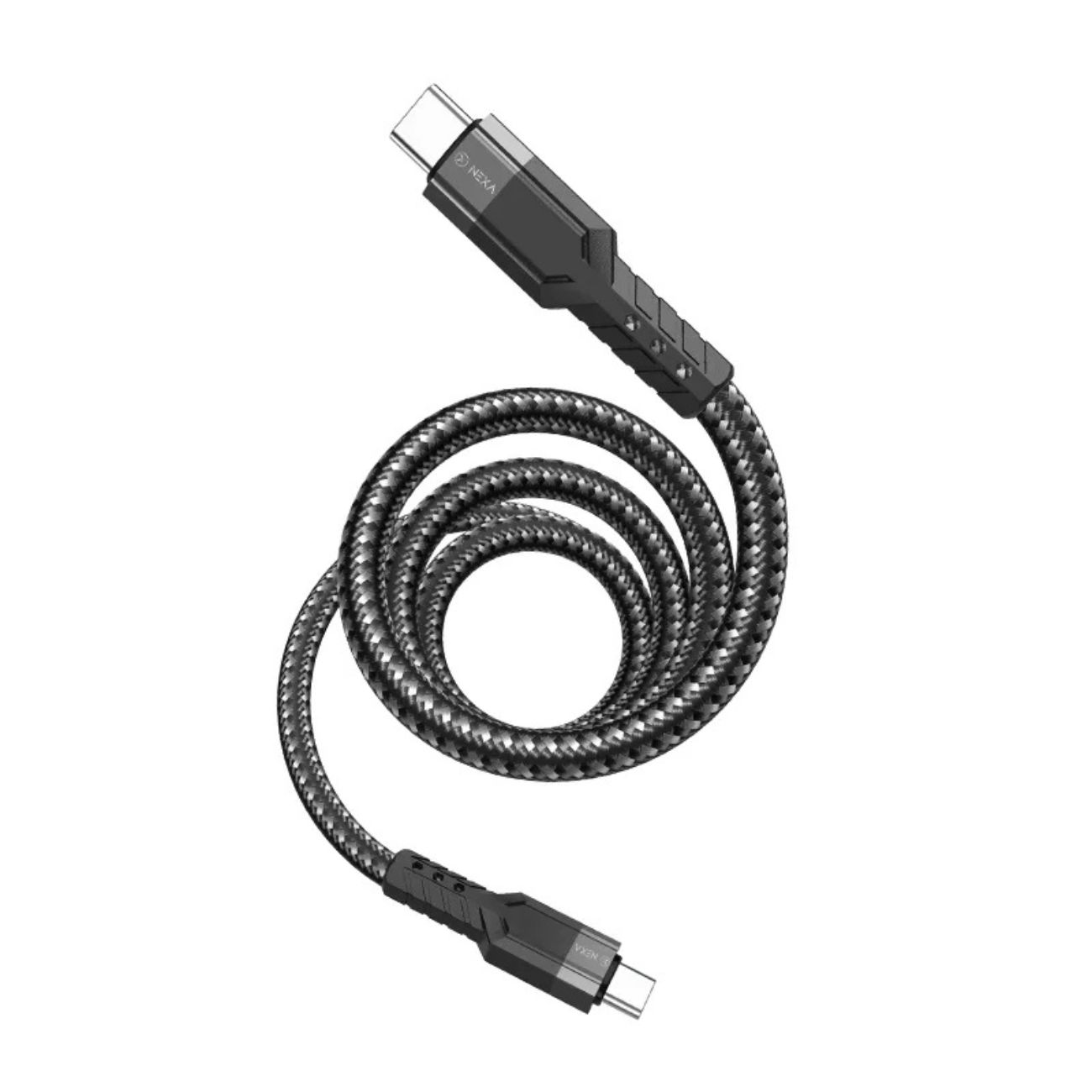 نمای جمع شده کابل شارژ تایپ سی به تایپ سی نکسا Nexa L50 Type-C To Type-C Charging Cable