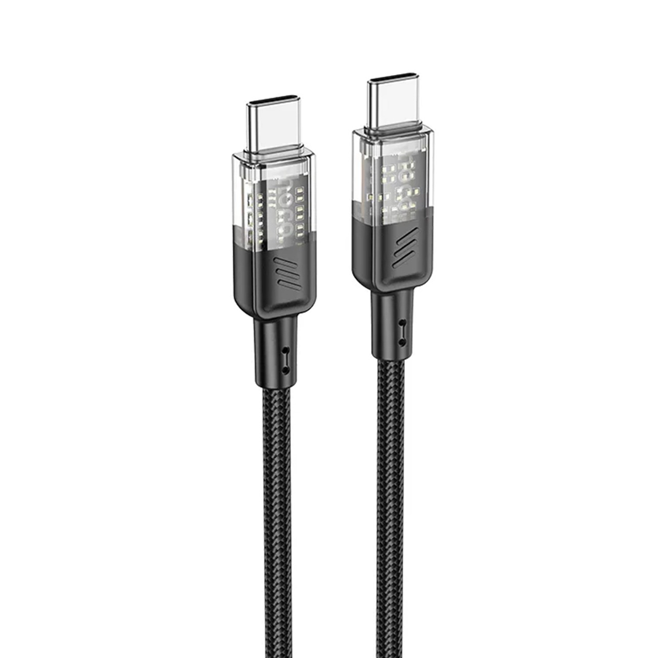 کابل شارژ فست هوکو Hoco U129 USB-C to USB-C Fast Charging Cable Black