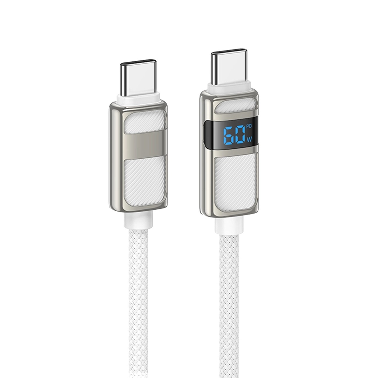 کابل شارژ سریع هوکو USB-C به U137 USB-C سفید Hoco U137 USB-C to USB-C Fast Charging Cable