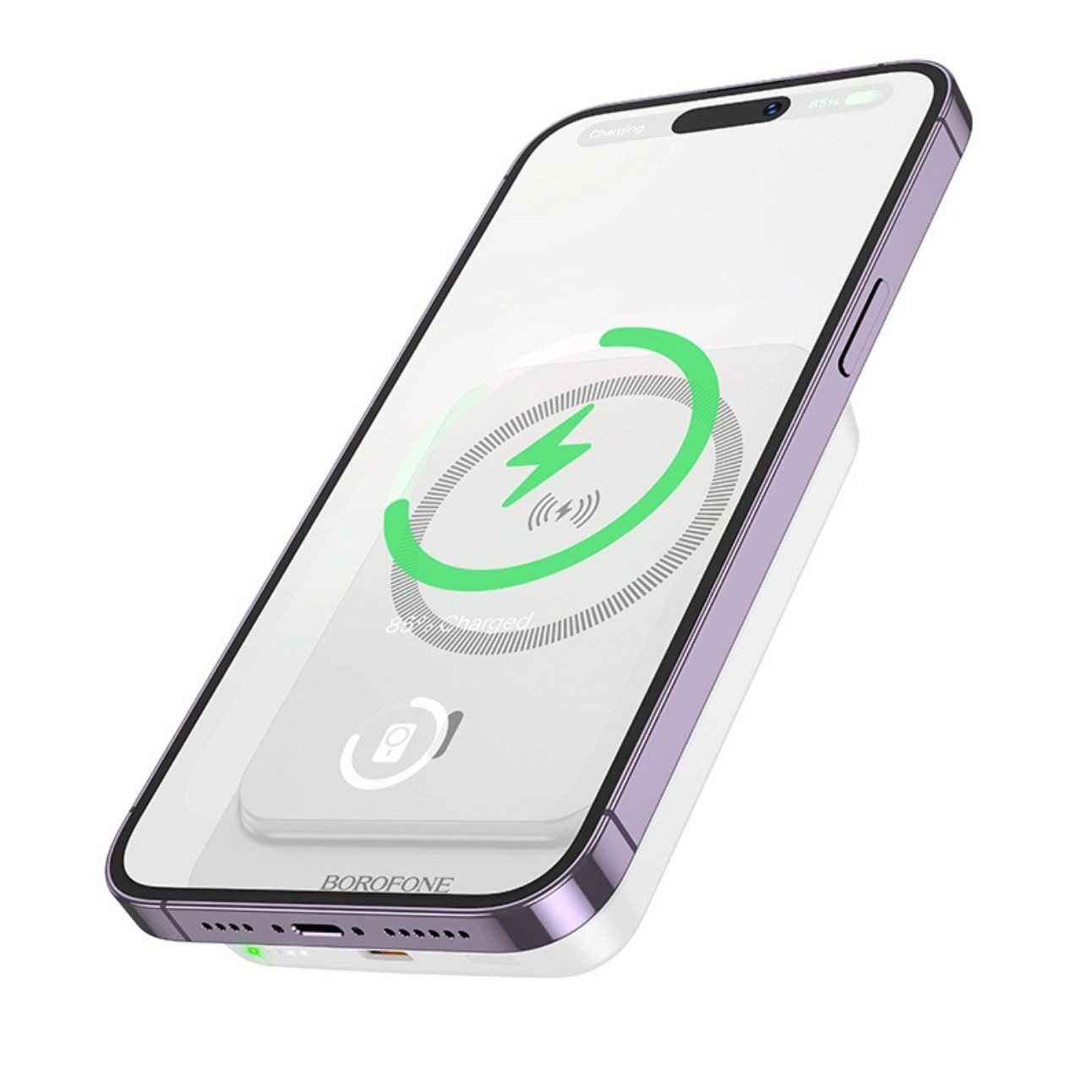 پاوربانک فست شارژ بروفون Borofone BJ63A 10000mAh Nimble PD 20W magnetic power bank black