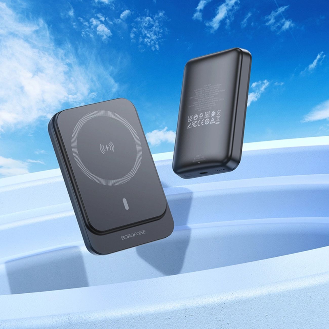 نمای پورت Type-Cپاوربانک Borofone BJ63A Nimble PD20W magnetic power bank 10000mAh