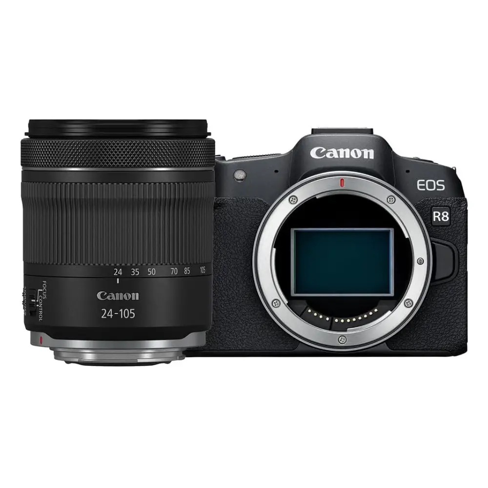 دوربین بدون آینه کانن Canon EOS R8 Mirrorless Camera with RF 24-105mm f/4-7.1 Lens