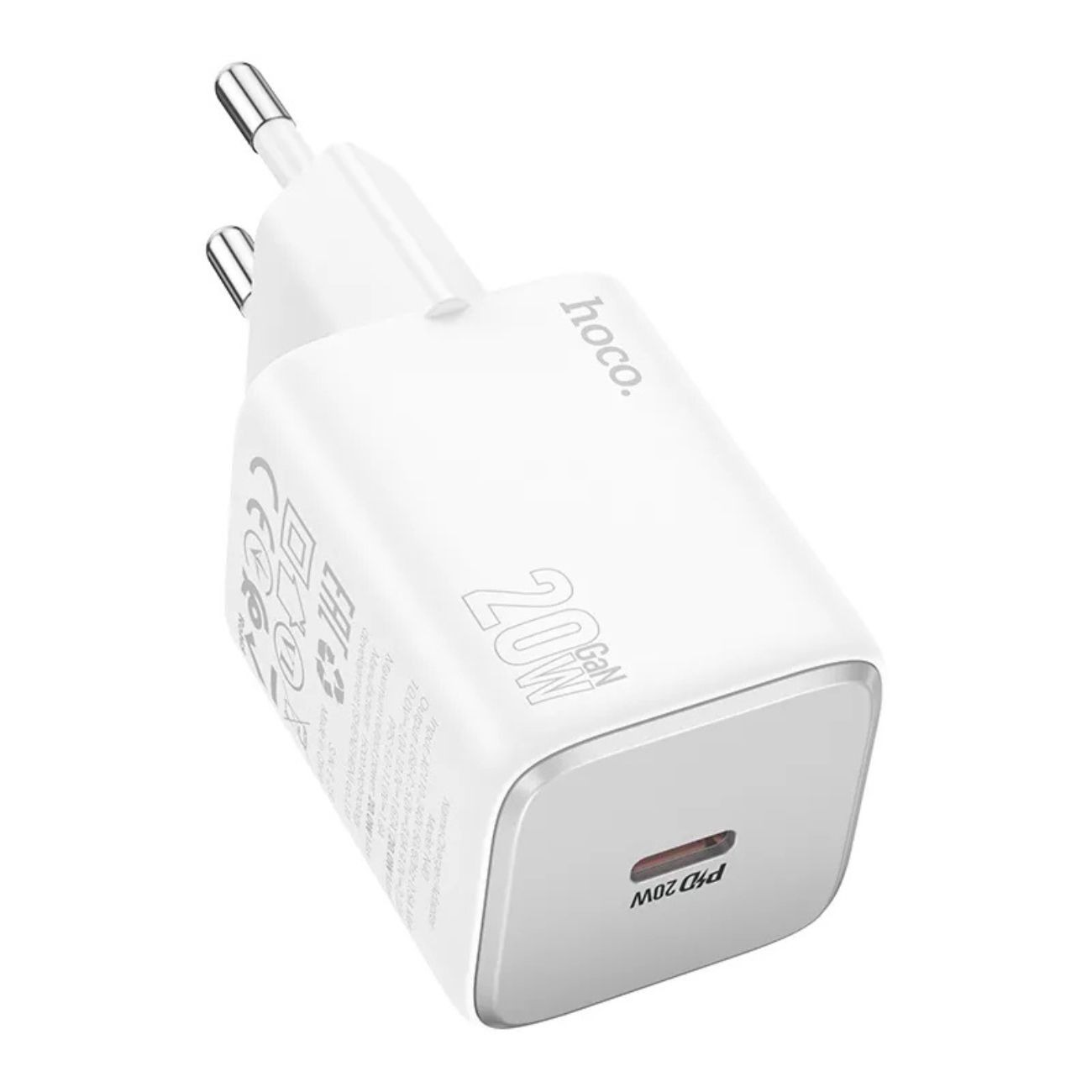 شارژر دیواری هوکو Hoco N40 EU 20W Type-C Wall Charger white