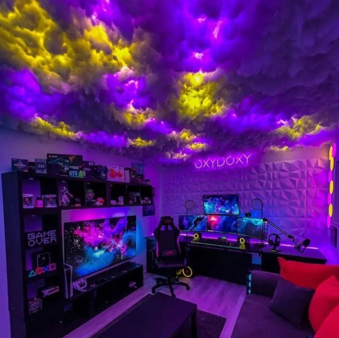 پک کامل سقف ابری Full package of cloud ceiling