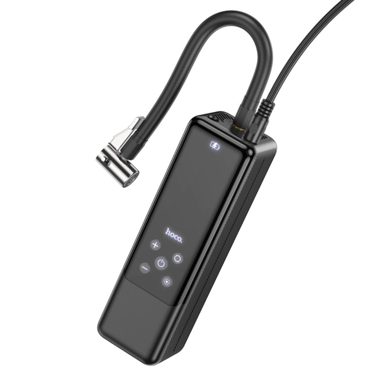 نمای جانبی پمپ باد هوکو HOCO ZP5 Portable Smart Air Pump