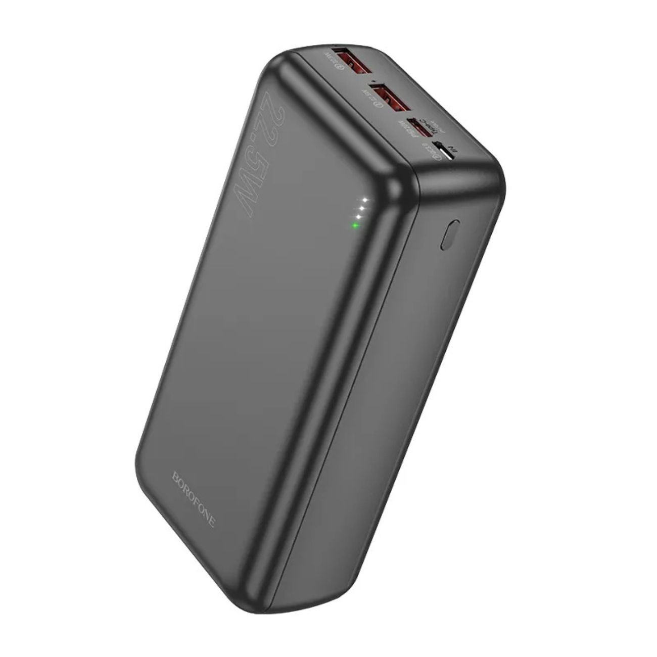 پاوربانک فست شارژ بروفون Borofone BJ38B 22.5W PD20W 30000mAh Power Bank black