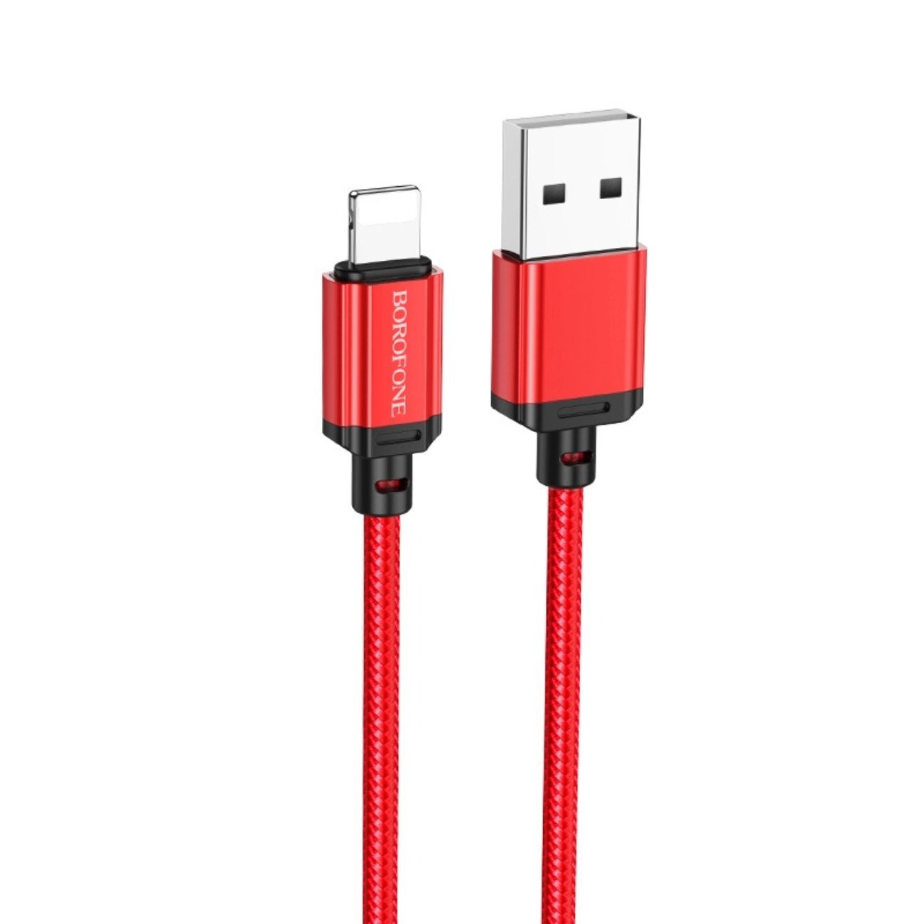 کابل شارژ آیفون بروفون  BOROFONE BX87 USB to Lightning charging cable red