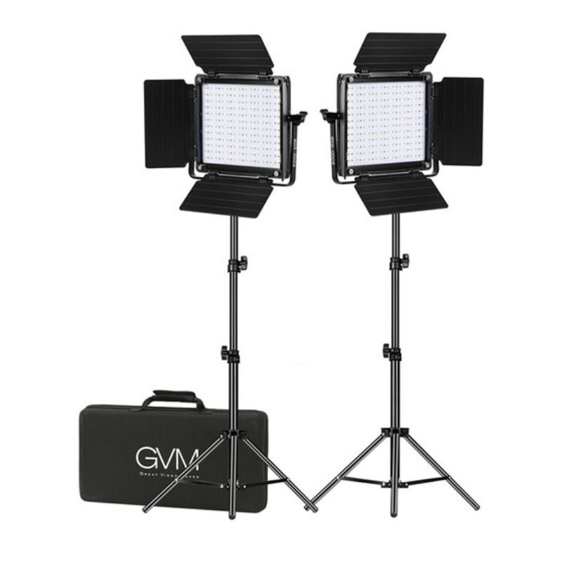 پنل نور جی وی ام GVM 800D-RGB LED Light Panel (2-Light Kit)