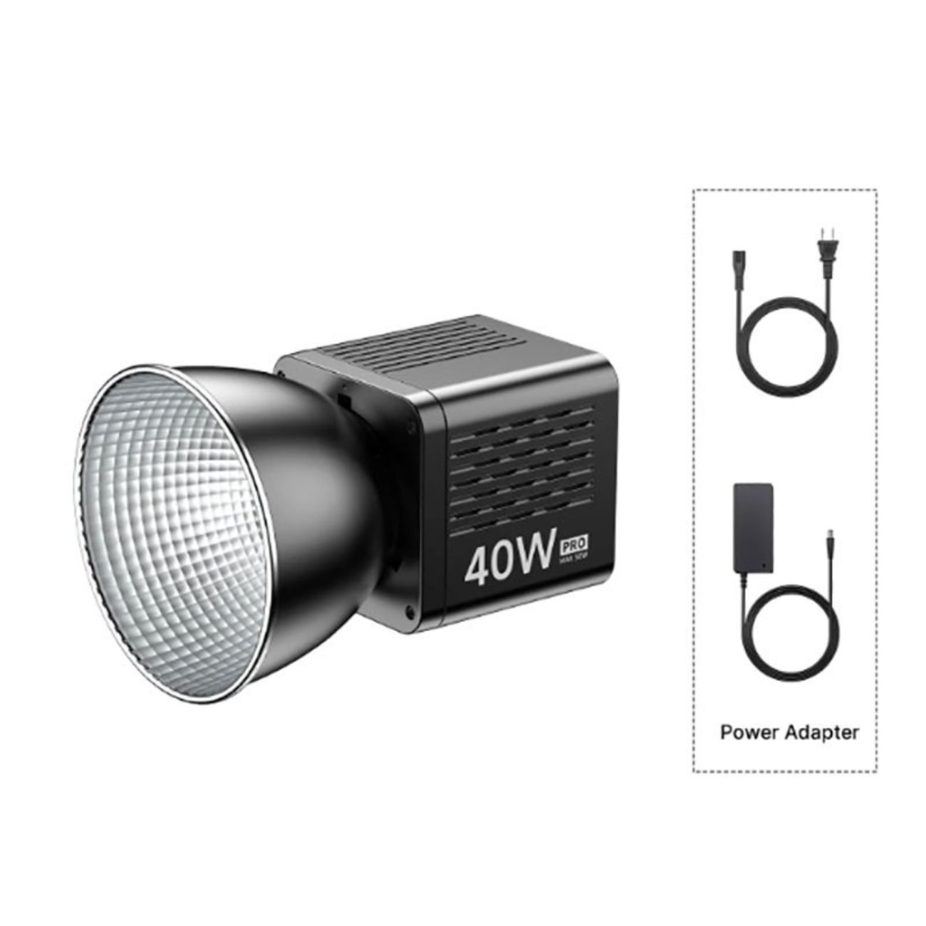 نمای کلی نور ثابت و پروژکتور شارژی اولانزی Ulanzi L023 40W Pro COB Light