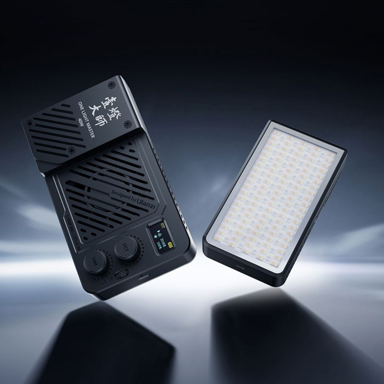 نمای کاربردی ویدیو لایت اولانزی Ulanzi LM-P40Bi 40W Bi-Color Pocket LED Video Light
