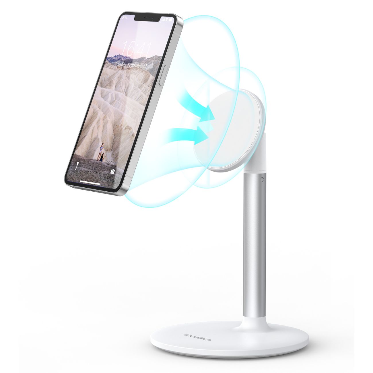 نمای جانبی هولدر موبایل چویتک Choetech H048 MagSafe Adjustable Phone Holder