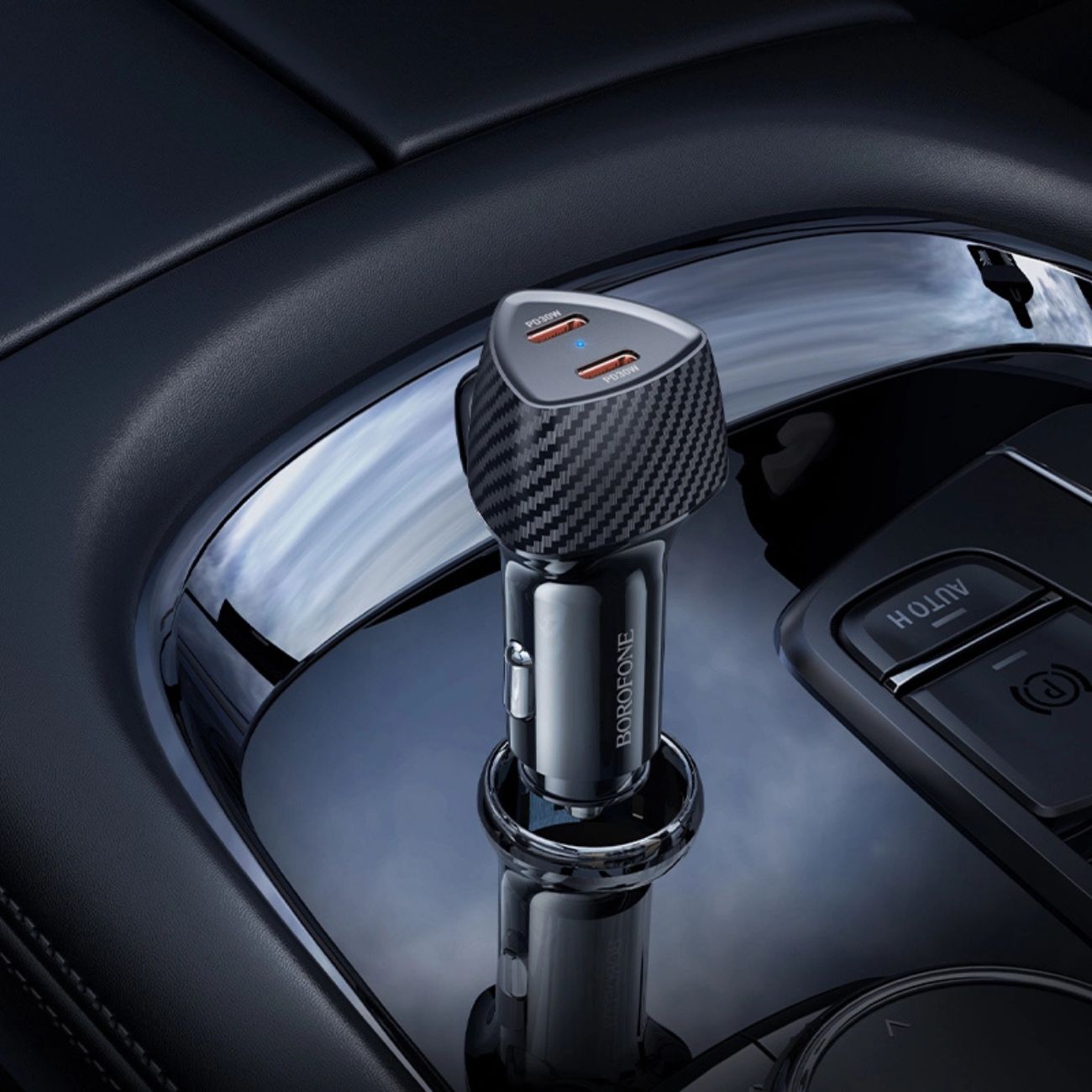 نمای کاربردی شارژر فندکی بروفون Borofone BZ31D 60W Car Charger