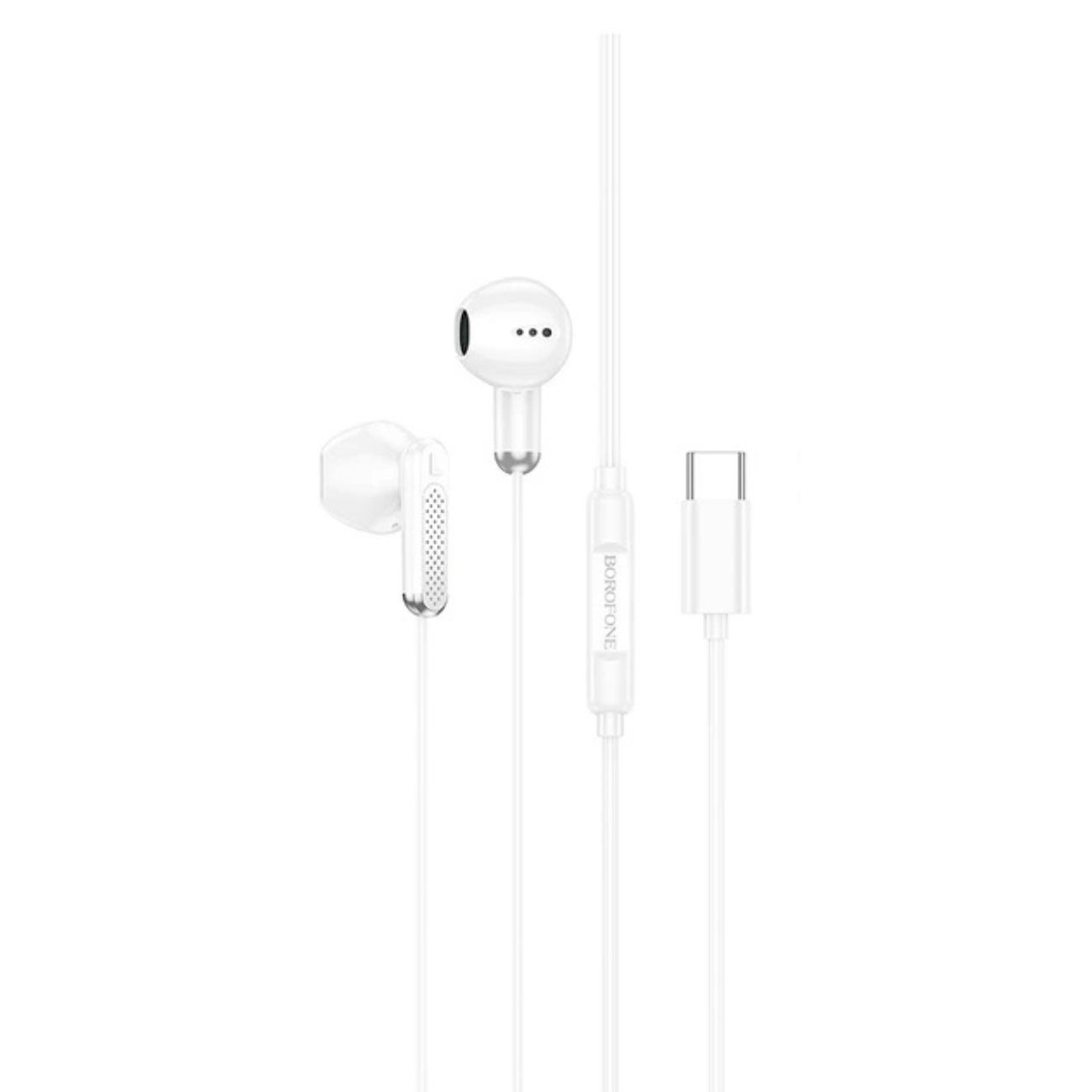 هندزفری سیمی بروفون Borofone BM89 Type-C Wired Handsfree White