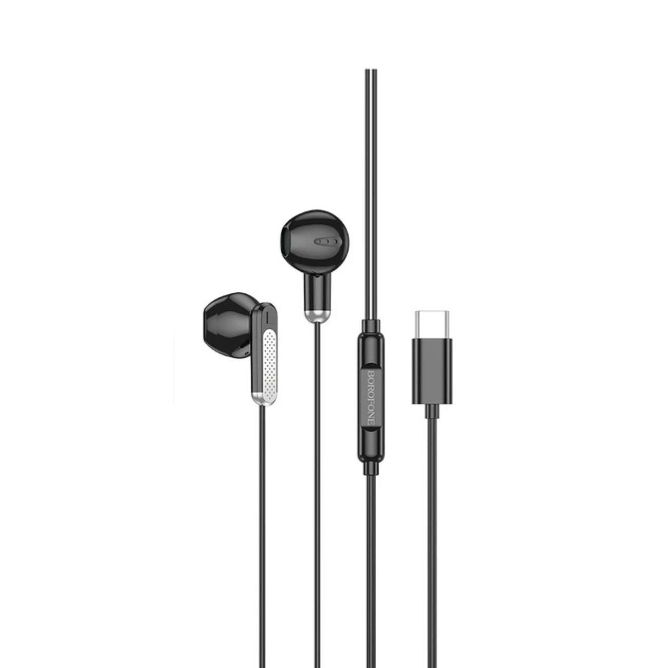 هندزفری سیمی بروفون Borofone BM89 Type-C Wired Handsfree Black