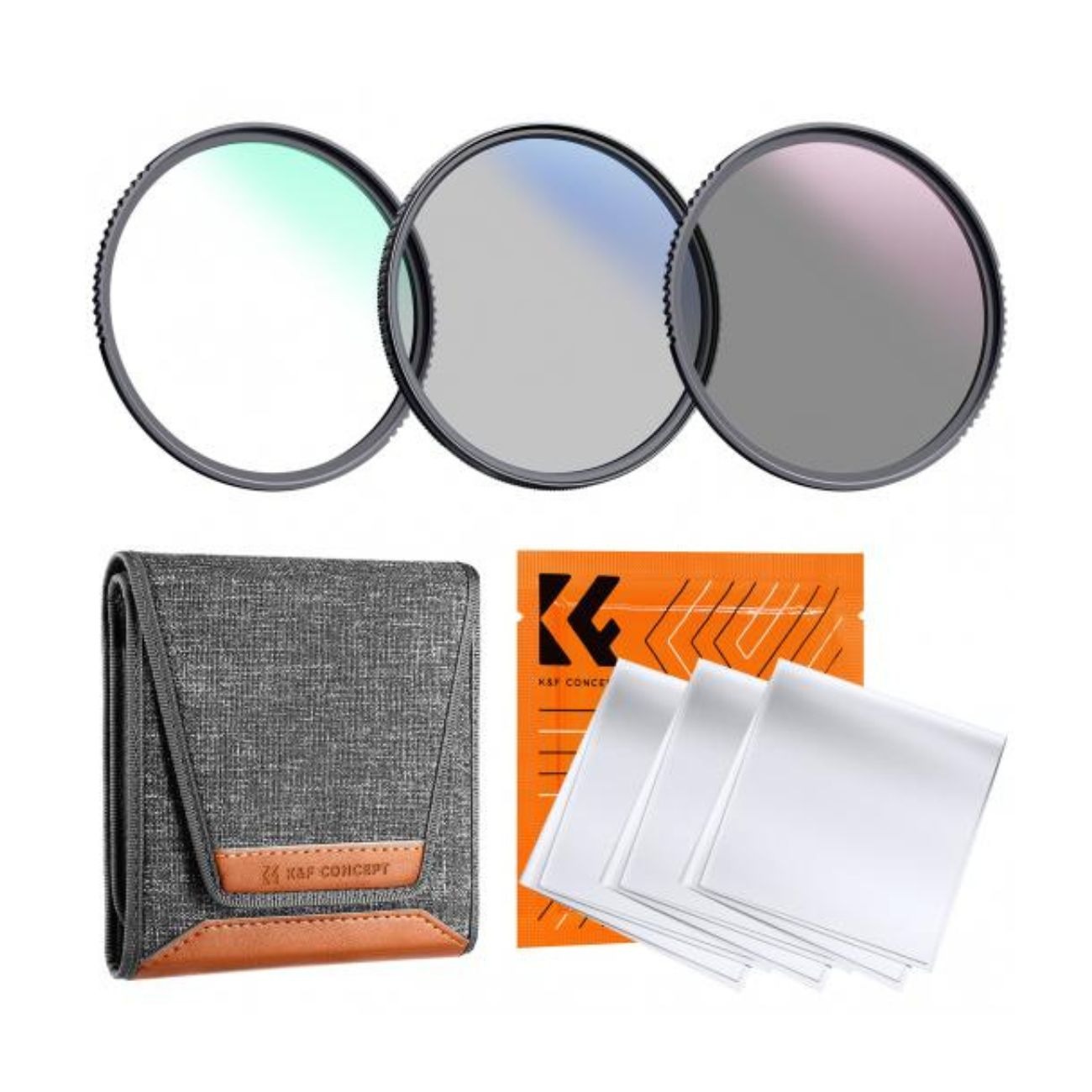 کیت فیلتر لنز سه عددی کانسپت  Concept K&F 82mm 3pcs Slim Lens Filter Kit