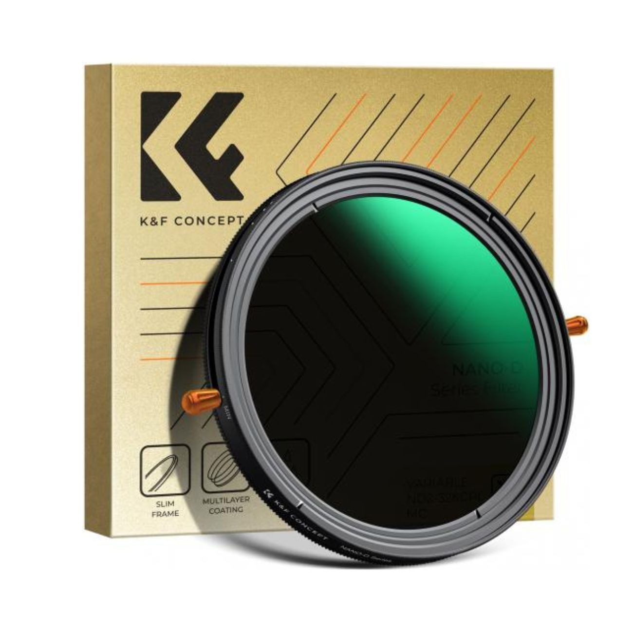 فیلتر لنز کی اند اف K&F Concept 52mm Nano-D Series ND2-ND32 & CPL 2-in-1 Lens Filter