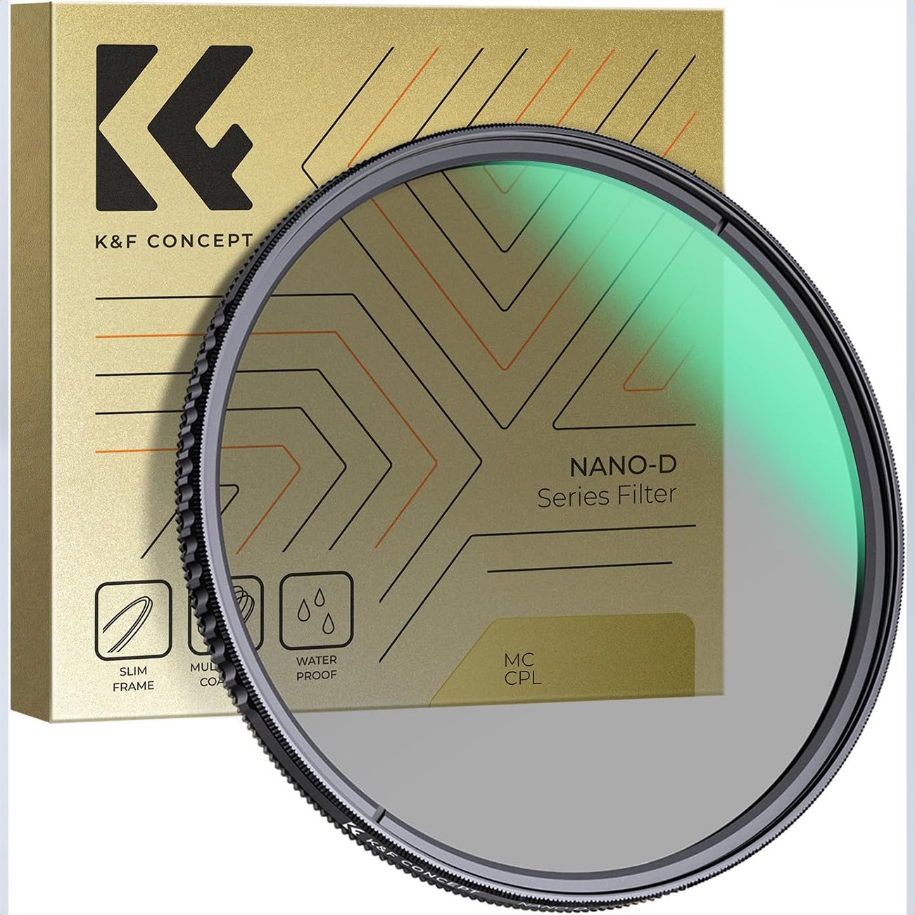 فیلتر لنز کی اند اف K&F CONCEPT D-Series 46mm Circular Polarizer Lens Filter