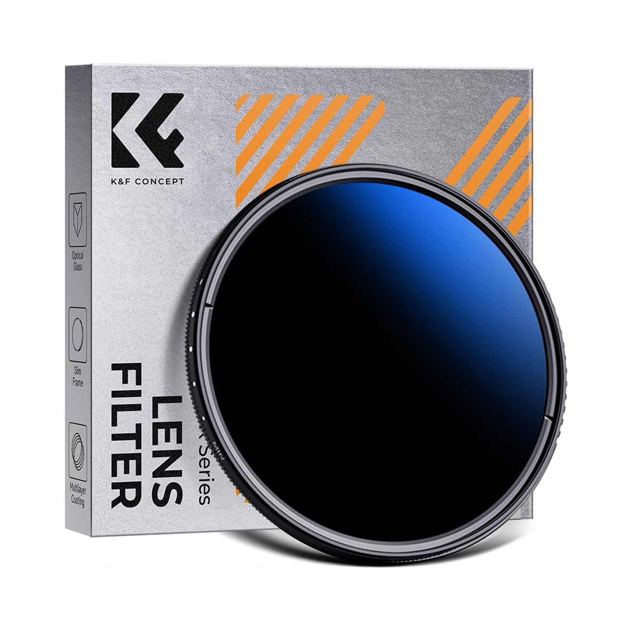 فیلتر لنز کی اند اف K&F CONCEPT ND2-ND400 40.5mm Circular Polarizer Lens Filter