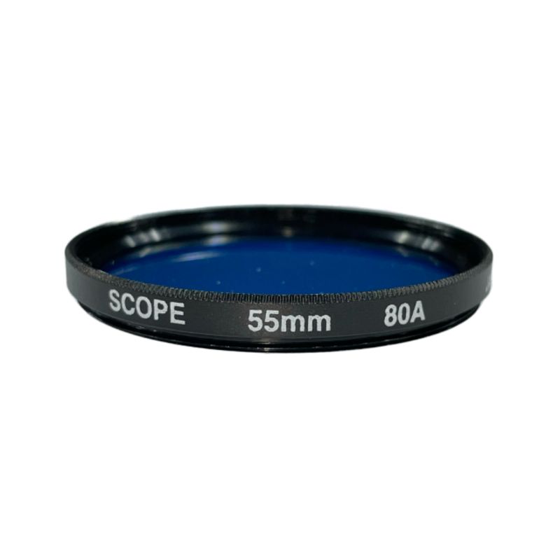 فیلتر لنز اسکوپ Scope BLUE 80A 55mm filter lens