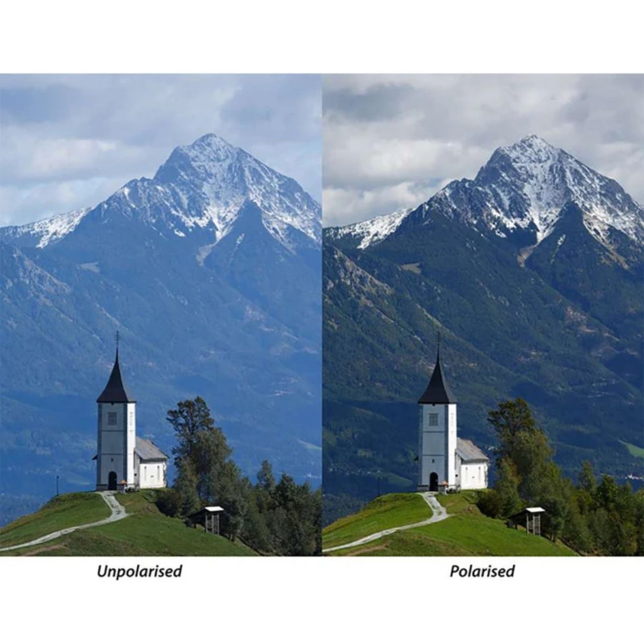 نمای کاربردی از فیلتر لنز هویا Hoya 82mm Slim Circular Polarizing CIR-PL Filter