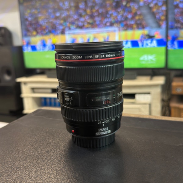 لنز دست دوم 24 105 canon tipe i (جعبه دارد)