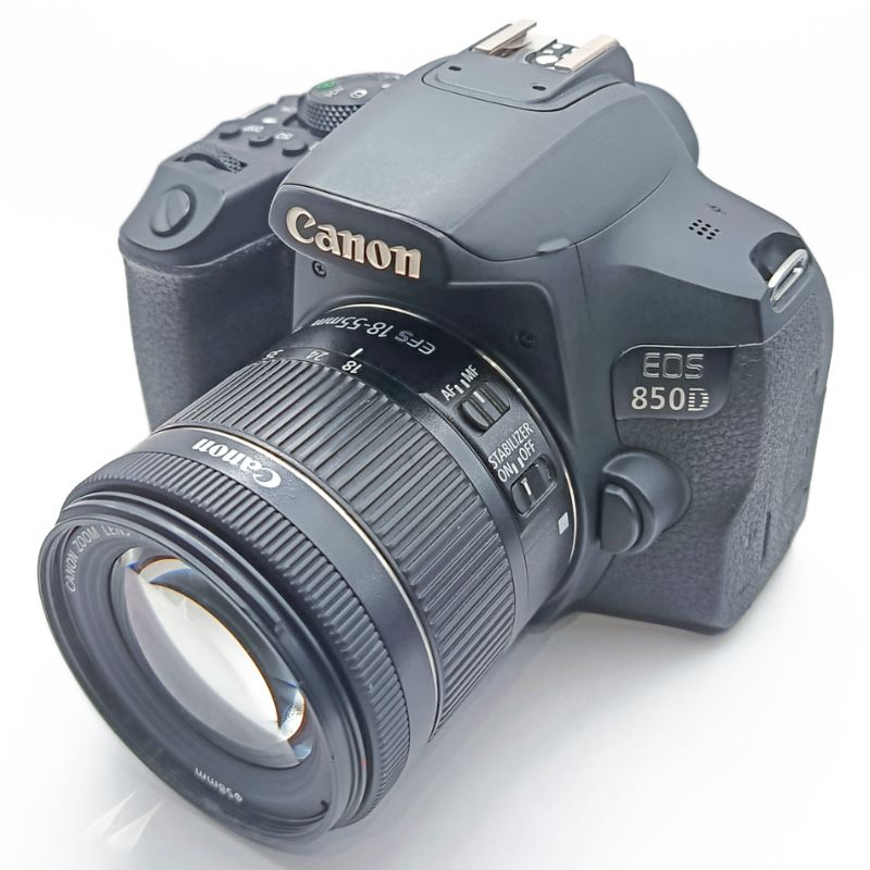 دوربین دست دوم Canon EOS 850D kit EF-S 18-55mm f/4-5.6 IS STM (فقط ۱۰۰۰۰ شات)