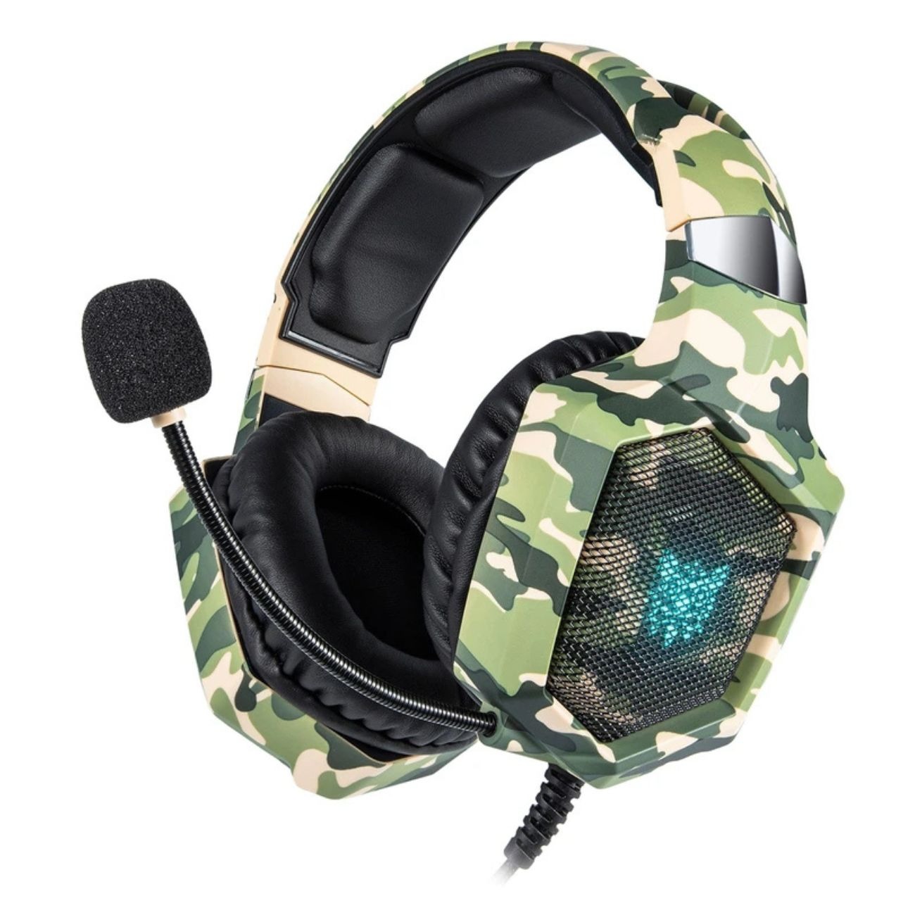 هدفون گیمینگ کی8 اونیکوما  Onikuma K8 Green Camo Headset Gaming