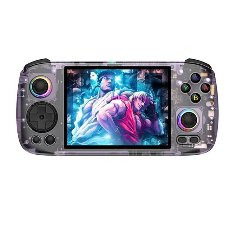 کنسول بازی دستی انبرنیک Anbernic RG406H Transparent Retro Handheld Game Console Purple