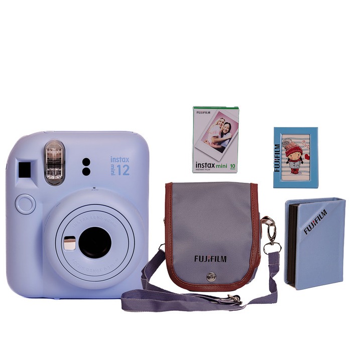 پک کمبو5 تیکه دوربین چاپ فوری Instax Mini 12 Camera 5-Piece Combo Pack purple