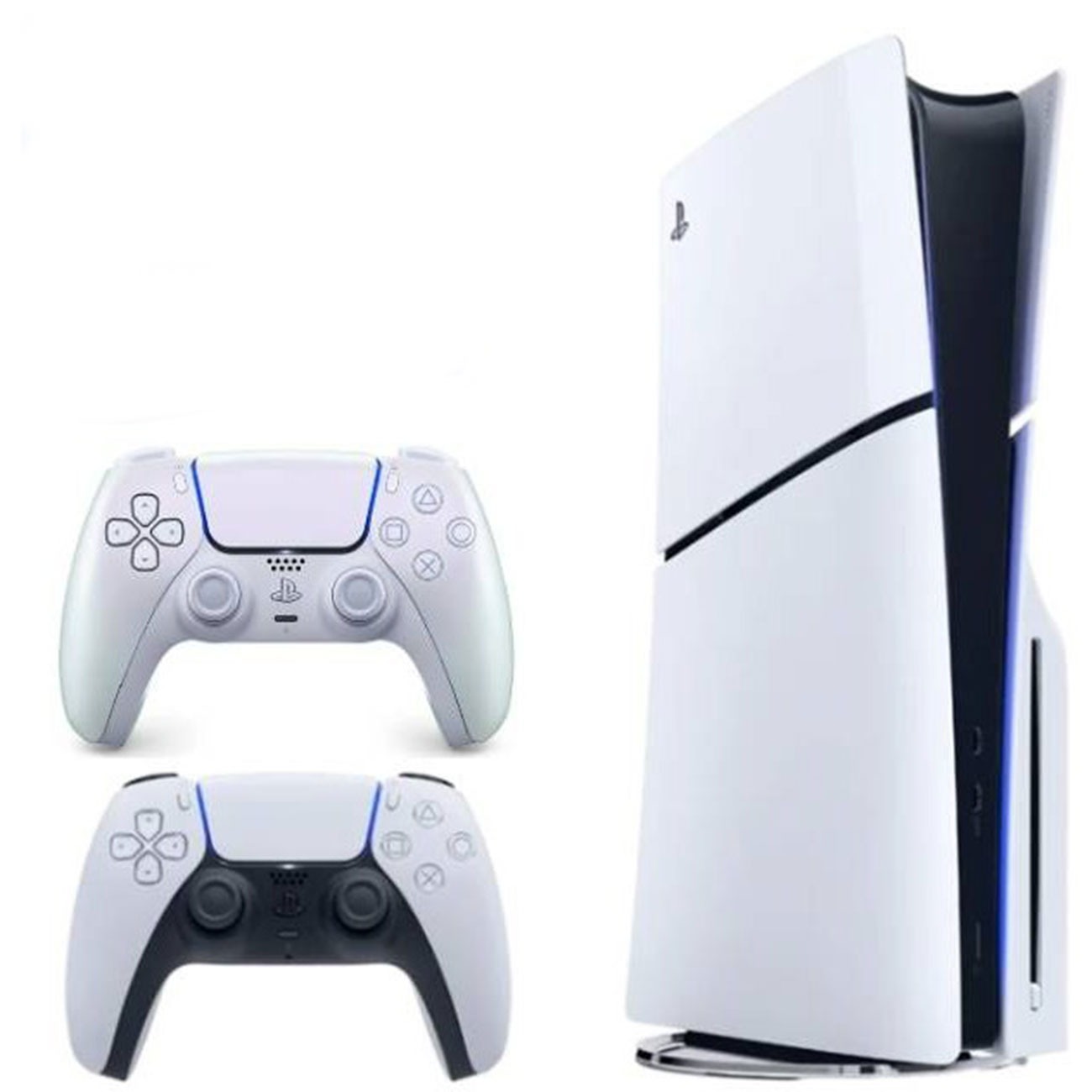 کنسول بازی ۵ اسلیم استاندارد سونی Sony PS5 Slim Standard Console Bundle with DualSense Chroma Pearl