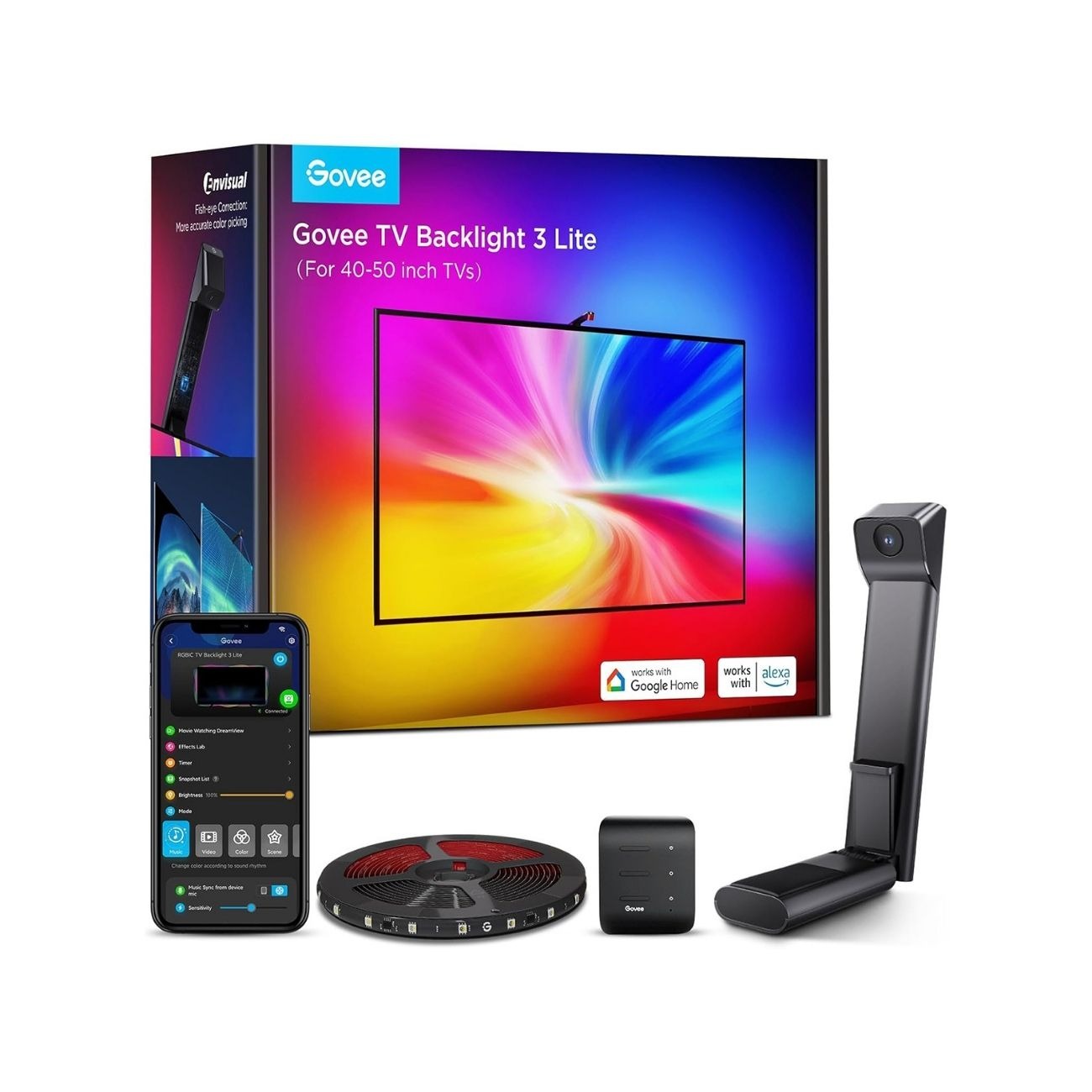 ریسه هوشمند تلویزیون گووی Govee 3 Lite H6097 for 50-40 Inch TVs Smart TV LED Backlight