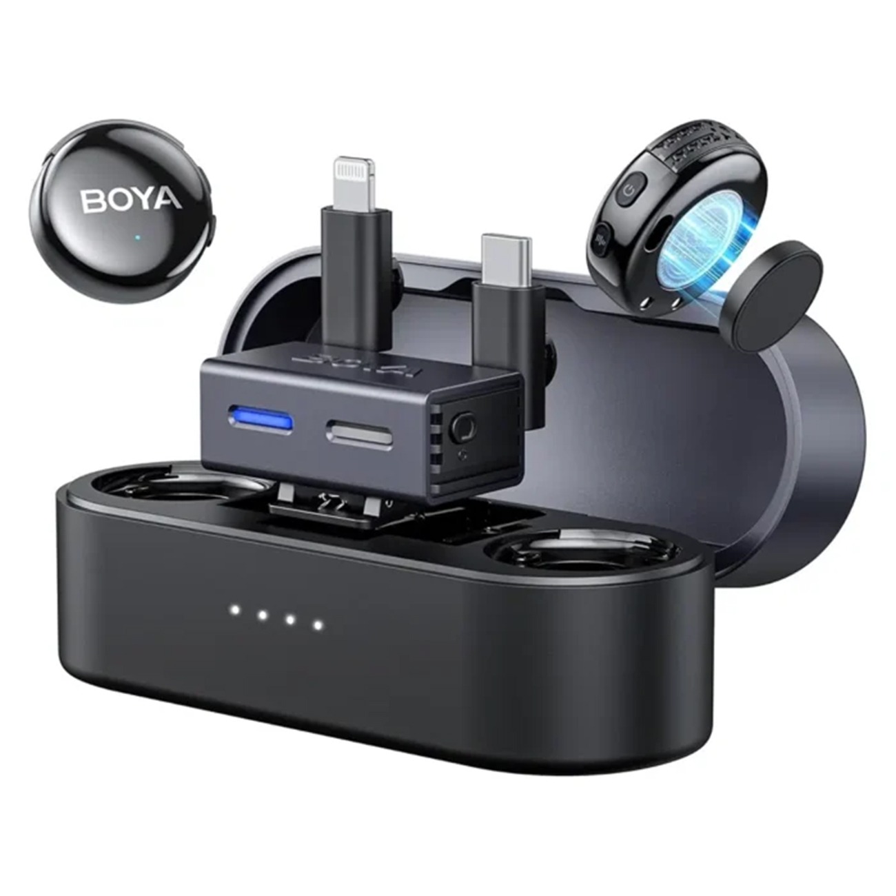 میکروفون بویا BOYALINK 3-01 AI-Powered Button-Sized Wireless Microphone System