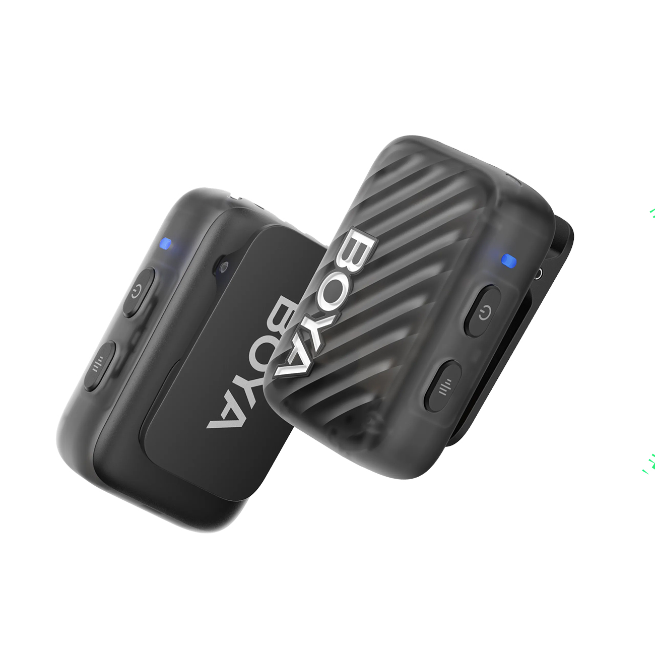 عکس از سه رخ میکروفون یقه ای بویا BOYAMIC 2-03 AI-Powered 2-Person Wireless Microphone System