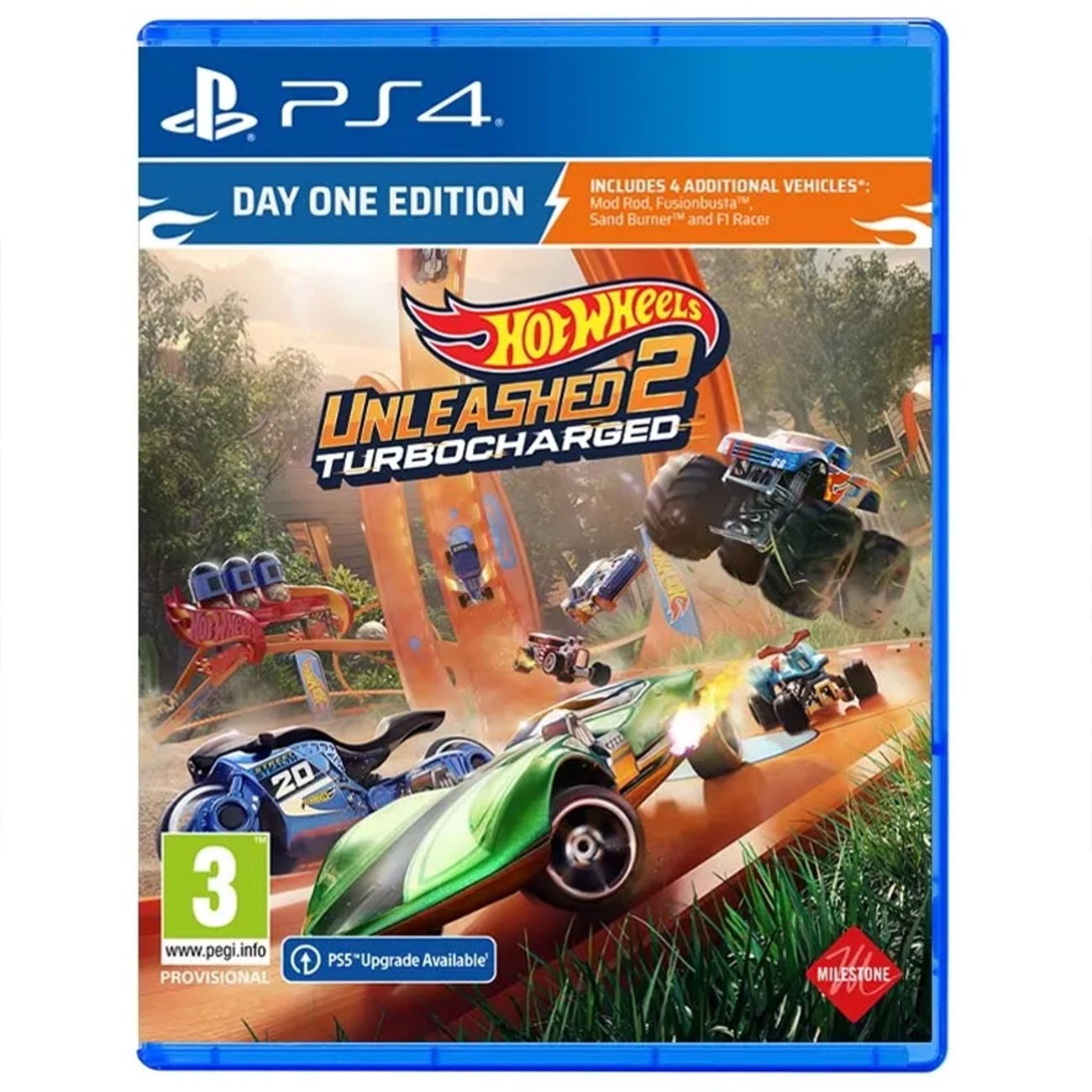 بازی پلی استیشن Hot Wheels Unleashed 2 Turbocharged Day One Edition Game Disc For PS4