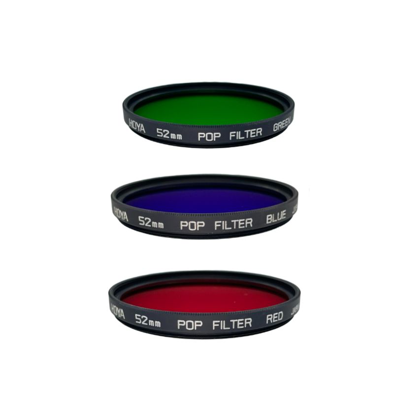 فیلتر لنز هویا Hoya Pop Color Kit(3 FILTER) Blue,Red,Green 52mm filter lens