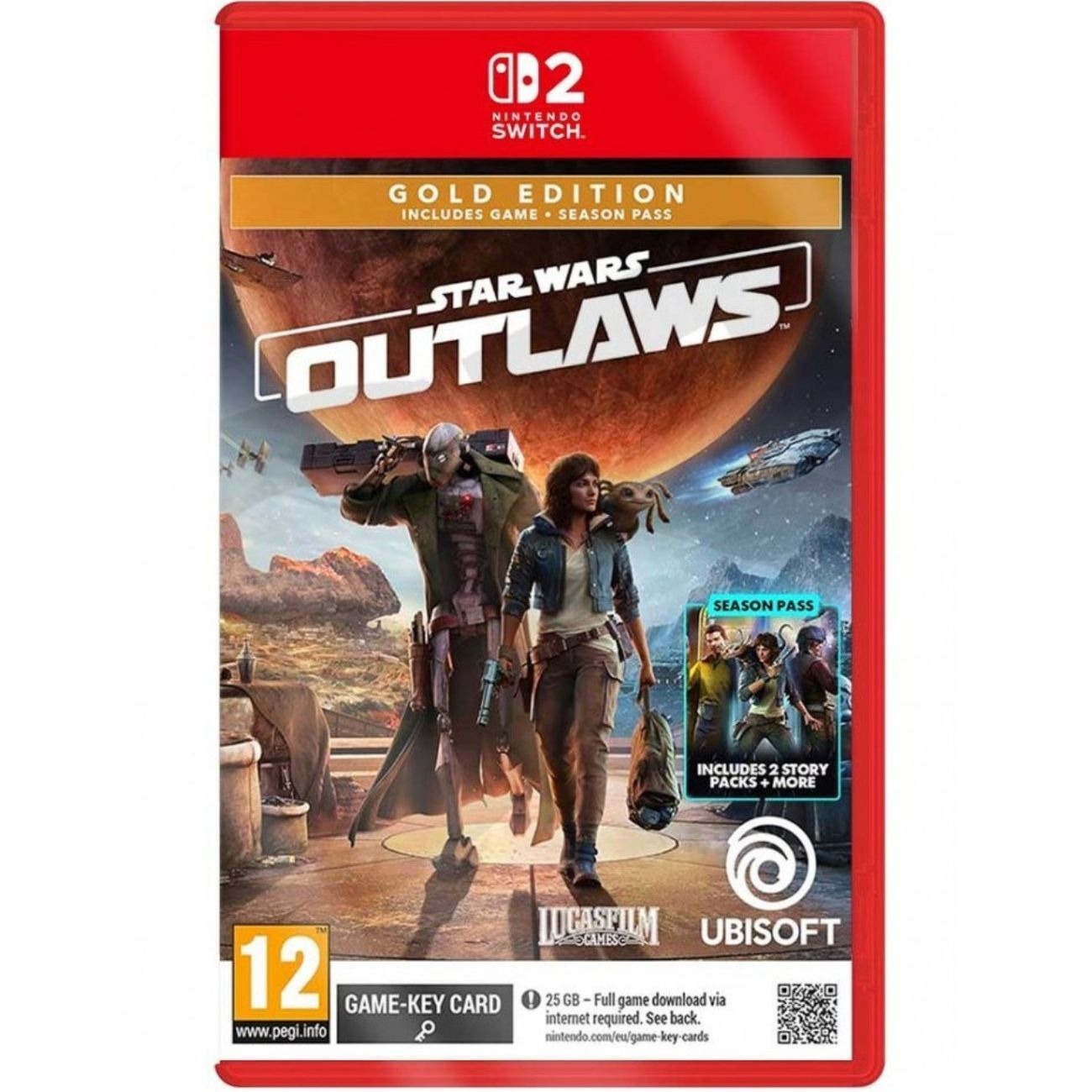 بازی نینتندو سوییچ2 Star Wars Outlaws Gold Edition Nintendo Switch 2 Game