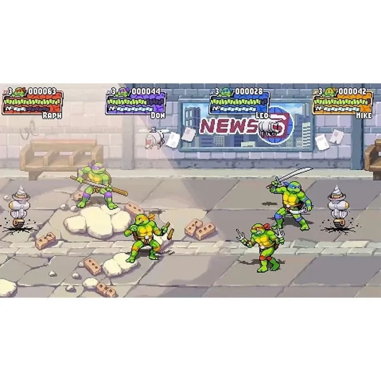 نما از فضای بازی پلی استیشن Teenage Mutant Ninja Turtles Shredders Revenge Ps5