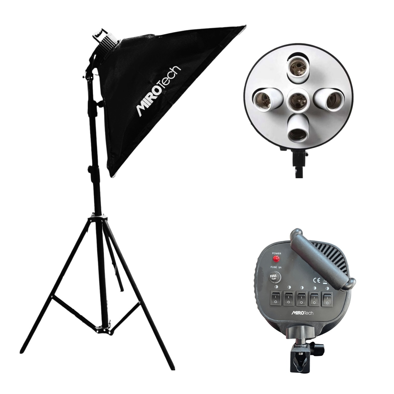 کیت هولدر 5 لامپ سرامیکی میروتک Mirotech Five Ceramic Lamp Holder Kit