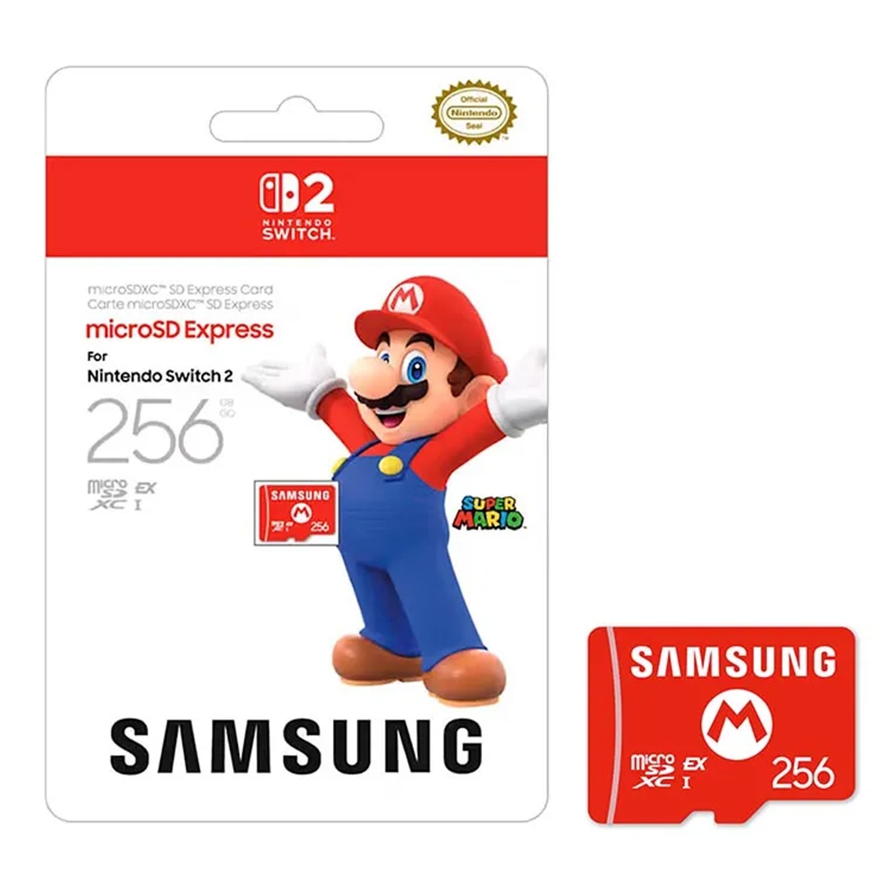 کارت حافظه سامسونگ Samsung Super Mario microSD Express Card 256GB for Nintendo Switch 2