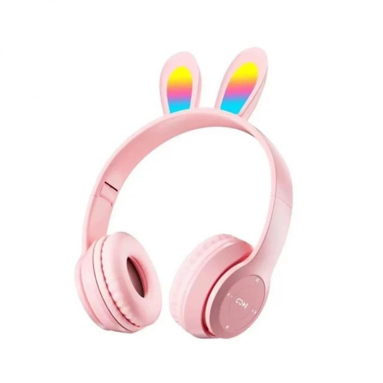 هدفون بلوتوثی طرح خرگوش P47R Rabbit Ear Bluetooth Headphone Pink