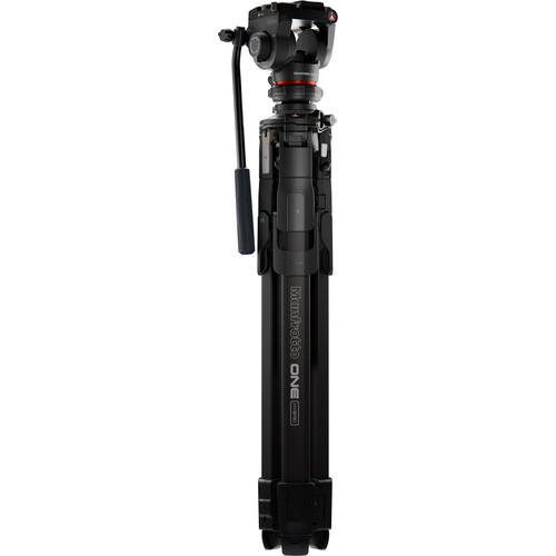 حالت جمع شده سه پایه مانفرتو Manfrotto ONE Hybrid Aluminum Tripod with 500X Fluid Head