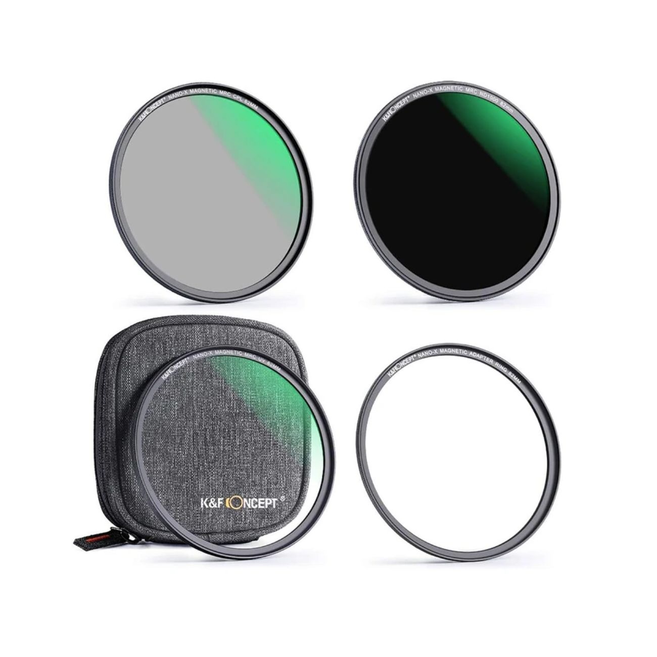 فیلتر لنز کی اند اف K&F UV-CPL-ND1000 MAGNATIC MRC NANO-X 86MM Filter Kit