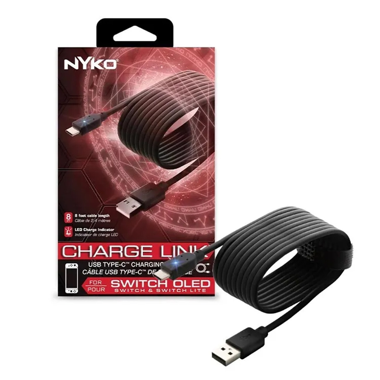 کابل شارژ نایکو Nyko Charge Link USB-C Nintendo Switch Cable