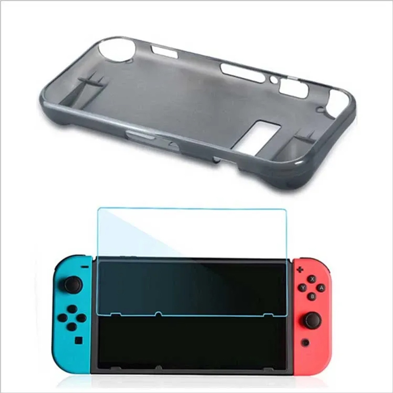 محافظ صفحه نمایش و کاور ژله ای Otvo Protective Crystal Cover Kit For Nintendo Switch