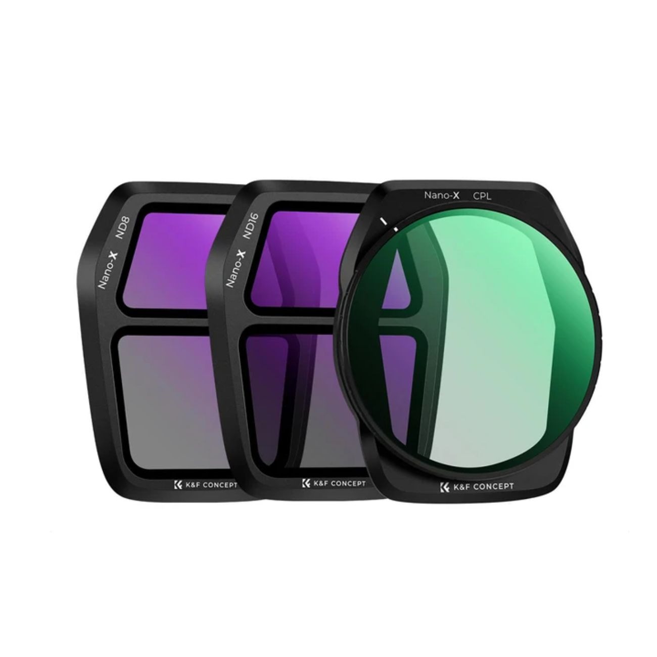 کیت فیلتر لنز کی اند اف K&F Concept ND8+ND16+CPL Nano X For DJI AIR3 filter lens kit