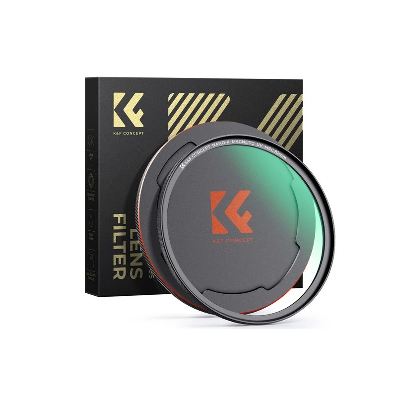 فیلتر لنز کی اند اف K&F UV Magnetic + CAP Nano X 82MM Filter lens