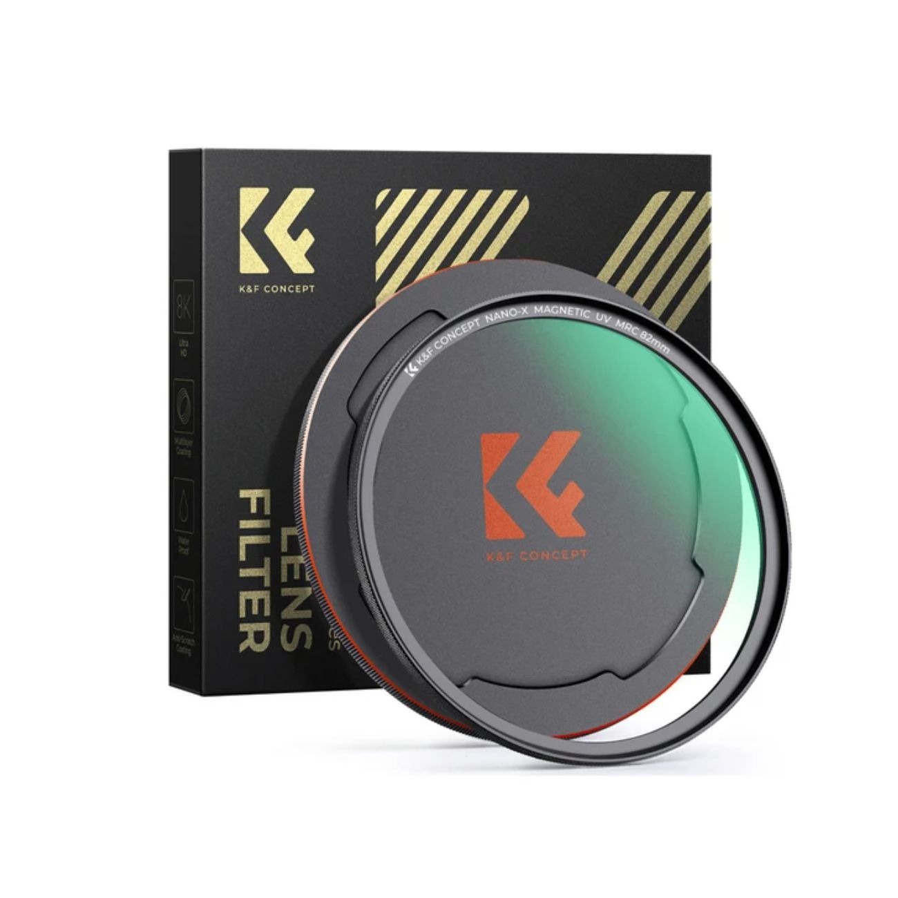 فیلتر لنز کی اند اف K&F UV Magnetic + CAP Nano X 67MM Filter lens