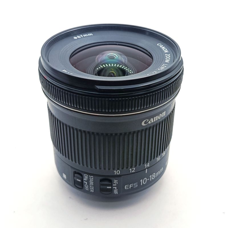 لنز دست دوم EF-S 10-18 f/4.5-5.6 IS STM (جعبه دارد)